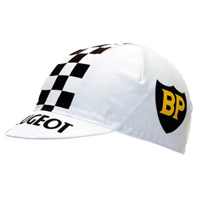 Peugeot Retro Cycling Cap Breathable Lightweight Acrylic For Classic Ride