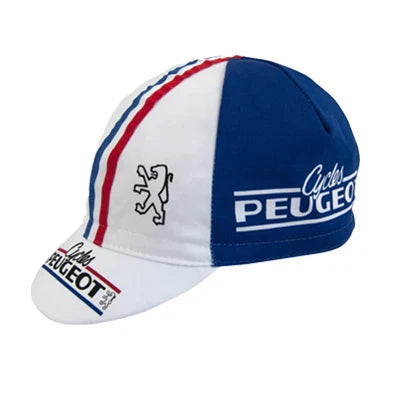 Peugeot Retro Cycling Cap Breathable Lightweight Acrylic For Classic Ride