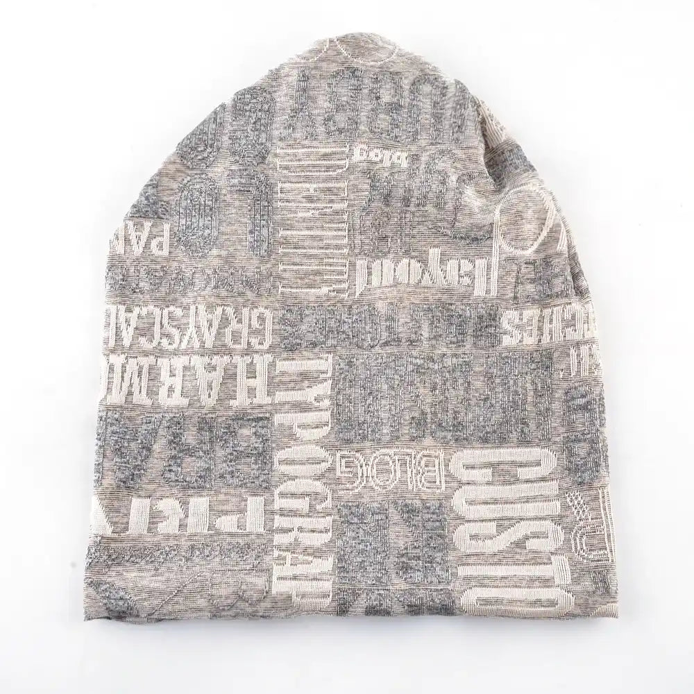 Pinkman Lettering Snood Beanie - Versatile Cold Weather Accessory With Bold Lettering