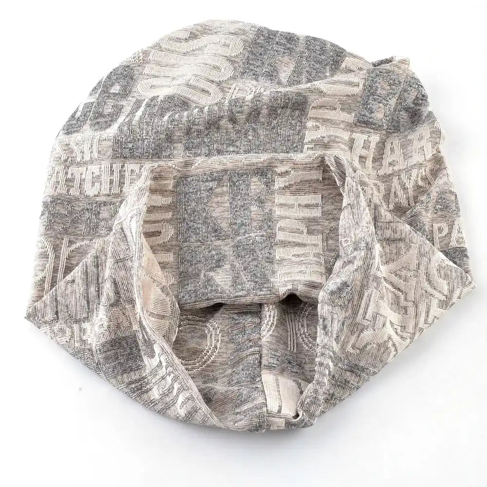 Pinkman Lettering Snood Beanie - Versatile Cold Weather Accessory With Bold Lettering