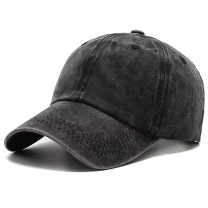 Washed Cotton Baseball Cap – Vintage Plain Adjustable Dad Hat
