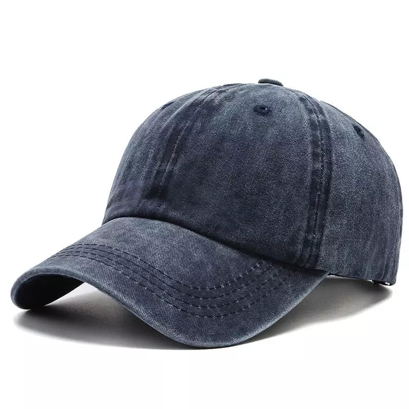 Washed Cotton Baseball Cap – Vintage Plain Adjustable Dad Hat