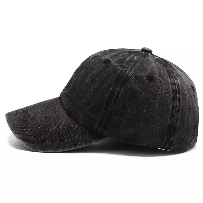 Washed Cotton Baseball Cap – Vintage Plain Adjustable Dad Hat