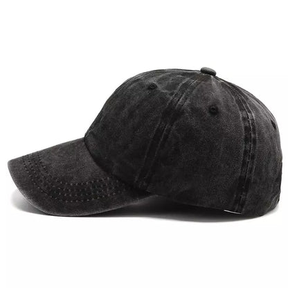 Washed Cotton Baseball Cap – Vintage Plain Adjustable Dad Hat