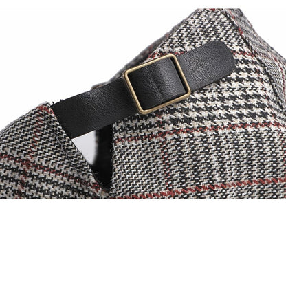 Plymouth Tartan Cotton Flat Cap - Timeless Tartan Cotton Flat Cap With Classic Plaid