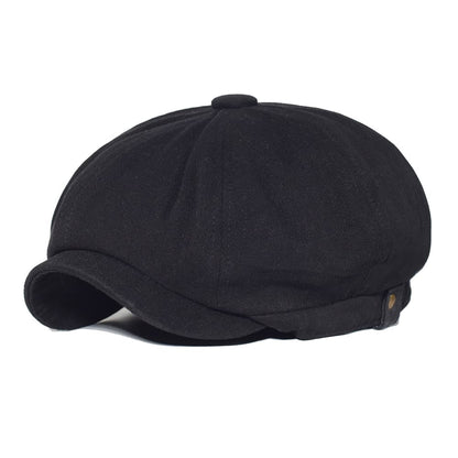 Poitiers Vintage Newsboy Cap - Cotton Vintage Style Cap For Classic City Looks Casual
