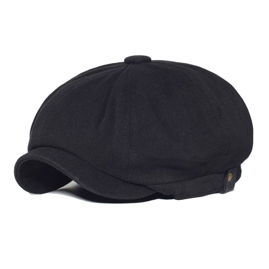 Poitiers Vintage Newsboy Cap - Cotton Vintage Style Cap For Classic City Looks Casual