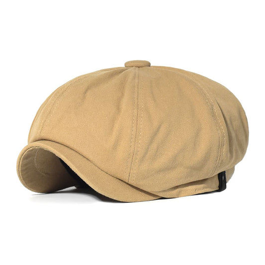 Poitiers Vintage Newsboy Cap - Cotton Vintage Style Cap For Classic City Looks Casual