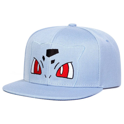 Pokemon Retro Snapback Cap - Classic Streetwear With Retro Gaming Flair For Pokemon Fans