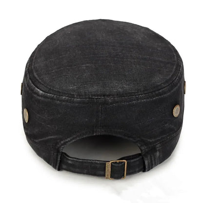 Portland Plain Cotton Army Cap – Casual Military Cadet Hat