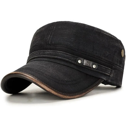 Portland Plain Cotton Army Cap – Casual Military Cadet Hat