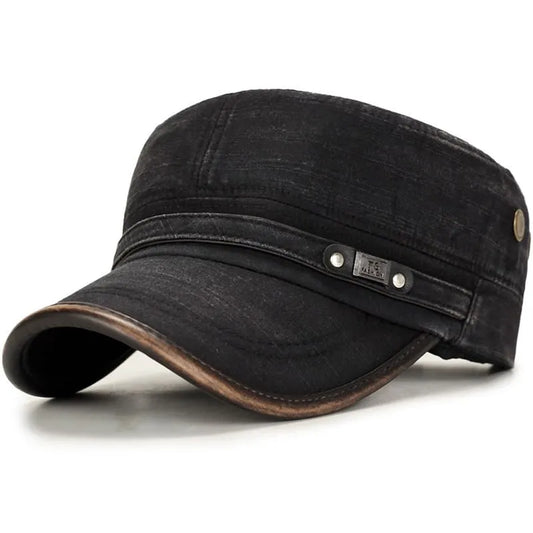 Portland Plain Cotton Army Cap – Casual Military Cadet Hat