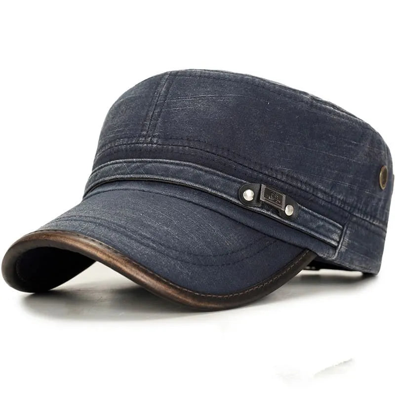 Portland Plain Cotton Army Cap – Casual Military Cadet Hat