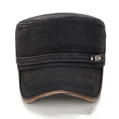Portland Plain Cotton Army Cap – Casual Military Cadet Hat
