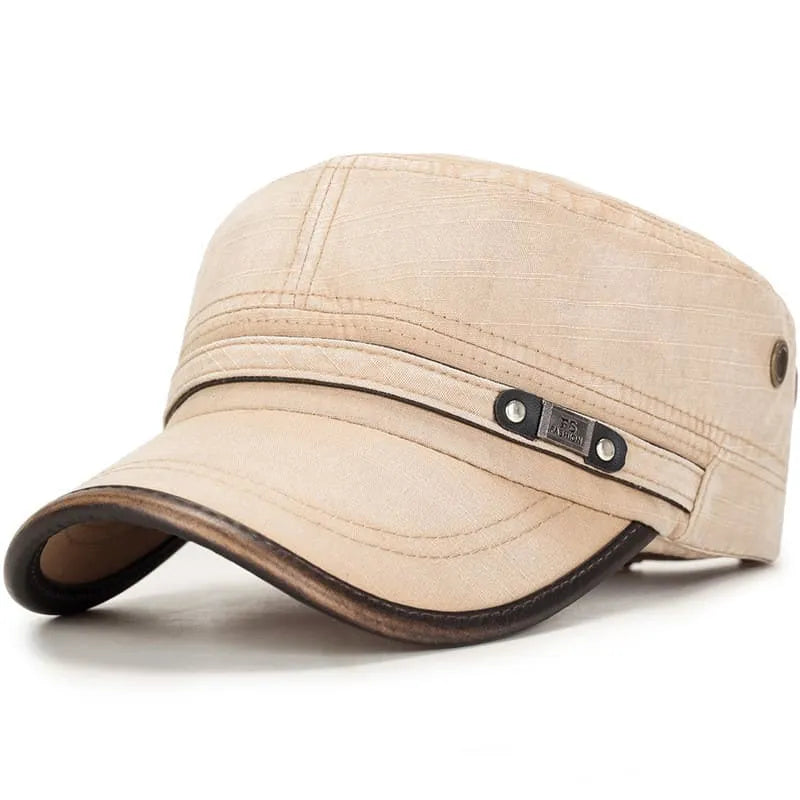 Portland Plain Cotton Army Cap – Casual Military Cadet Hat