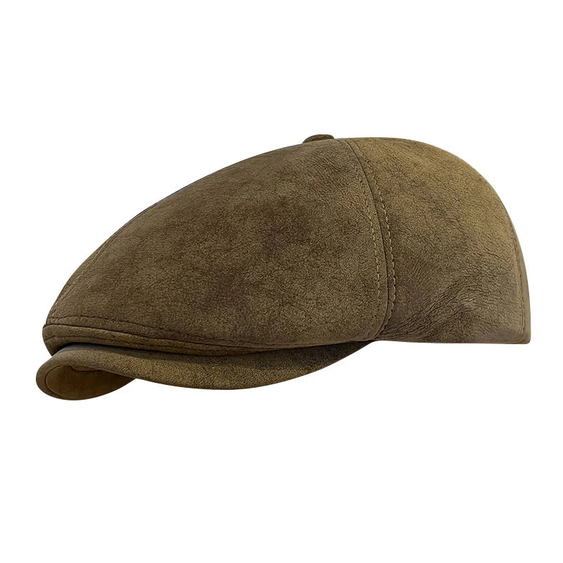 Portsmouth Vintage Suede Cap - Classic Vegan Suede Cap With Timeless Casual Style