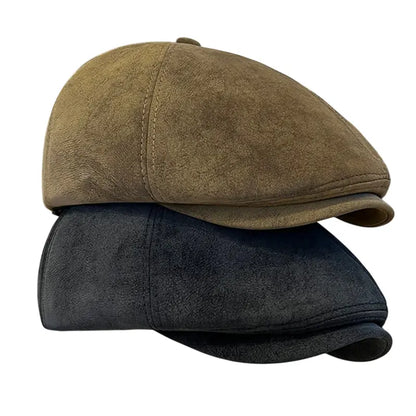 Portsmouth Vintage Suede Cap - Classic Vegan Suede Cap With Timeless Casual Style