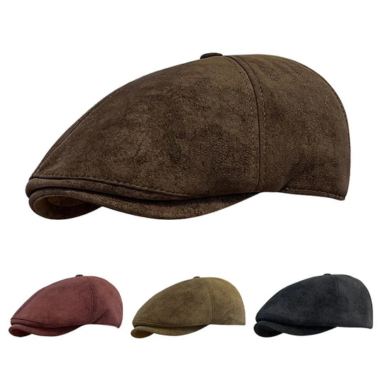 Portsmouth Vintage Suede Cap - Classic Vegan Suede Cap With Timeless Casual Style