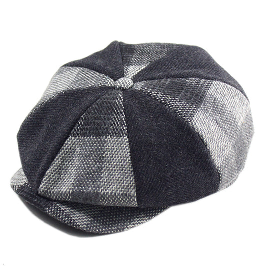 Ragdale Tartan Wool Newsboy Cap - Classic Tartan Wool Style For Winter Warmth And Comfort