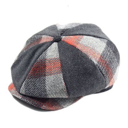 Ragdale Tartan Wool Newsboy Cap - Classic Tartan Wool Style For Winter Warmth And Comfort