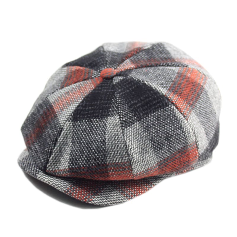 Ragdale Tartan Wool Newsboy Cap - Classic Tartan Wool Style For Winter Warmth And Comfort