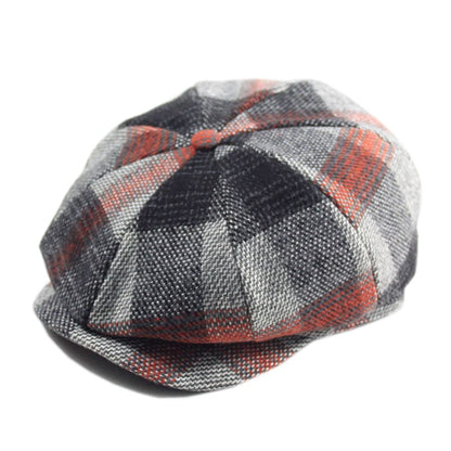 Ragdale Tartan Wool Newsboy Cap - Classic Tartan Wool Style For Winter Warmth And Comfort