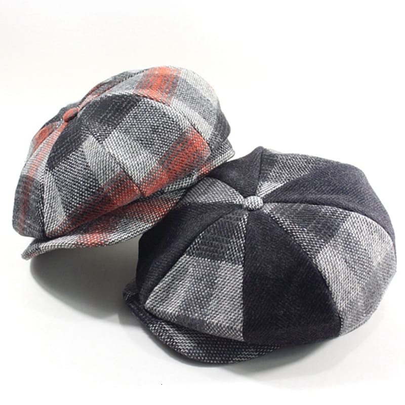 Ragdale Tartan Wool Newsboy Cap - Classic Tartan Wool Style For Winter Warmth And Comfort