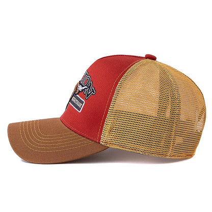 Raging Bull Station Trucker Cap - Versatile Cotton Mesh Trucker Cap For Casual Activities