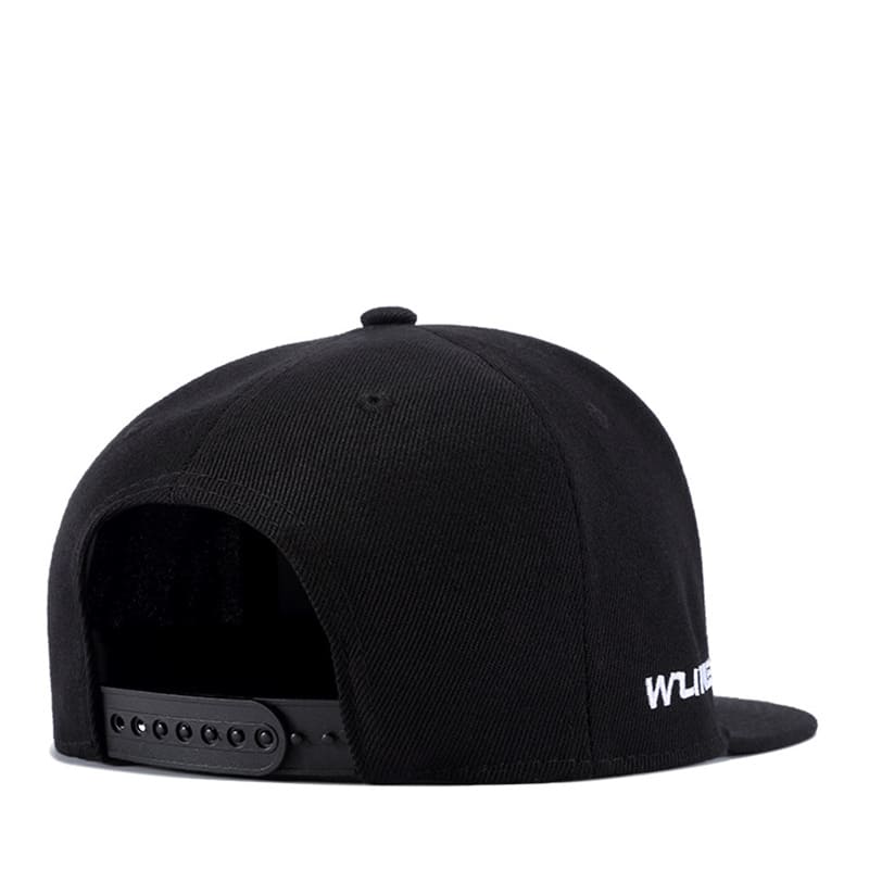Red X Snapback Cap – Flat Brim Cotton Adjustable Hat