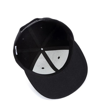 Red X Snapback Cap – Flat Brim Cotton Adjustable Hat