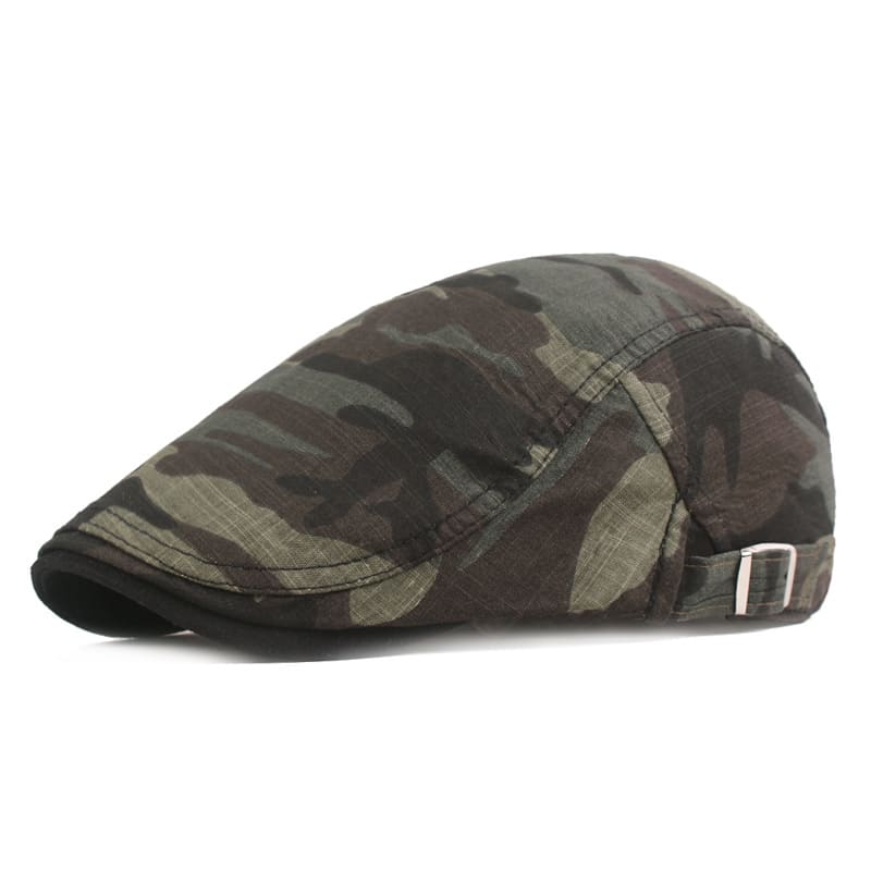 Redmond Camouflage Flat Cap - Casual Camouflage Flat Cap For Everyday Street Style