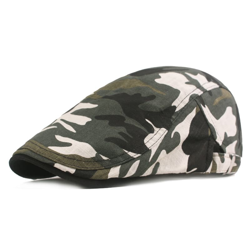 Redmond Camouflage Flat Cap - Casual Camouflage Flat Cap For Everyday Street Style