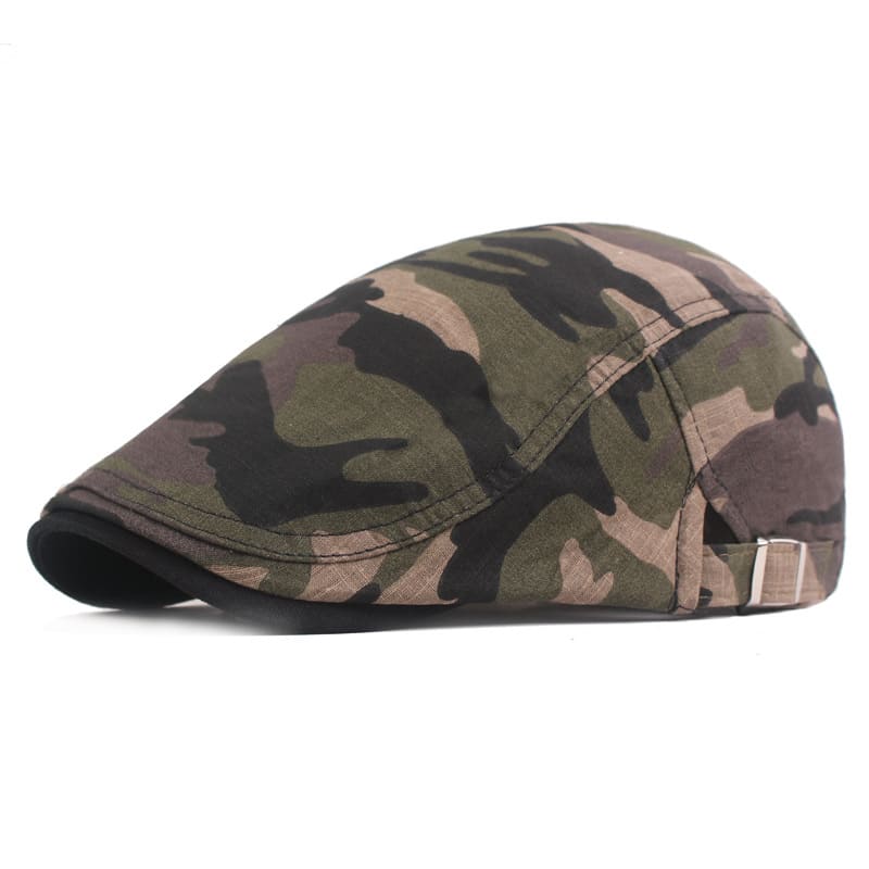 Redmond Camouflage Flat Cap - Casual Camouflage Flat Cap For Everyday Street Style