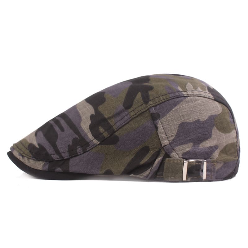 Redmond Camouflage Flat Cap - Casual Camouflage Flat Cap For Everyday Street Style