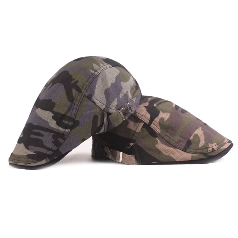 Redmond Camouflage Flat Cap - Casual Camouflage Flat Cap For Everyday Street Style