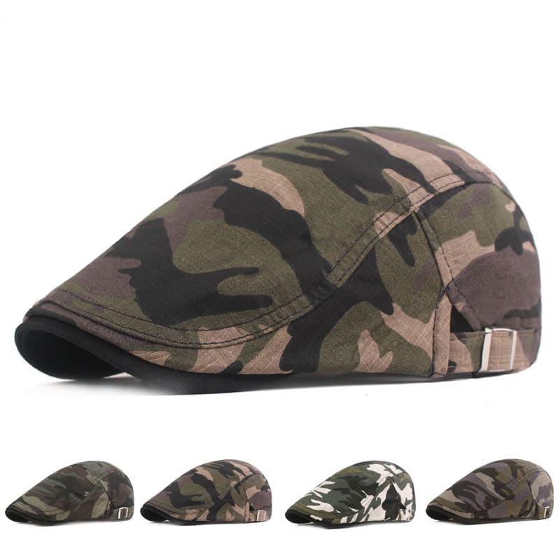Redmond Camouflage Flat Cap - Casual Camouflage Flat Cap For Everyday Street Style