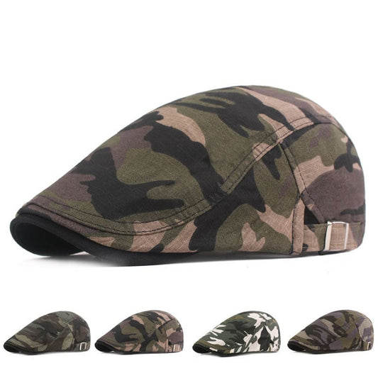 Redmond Camouflage Flat Cap - Casual Camouflage Flat Cap For Everyday Street Style