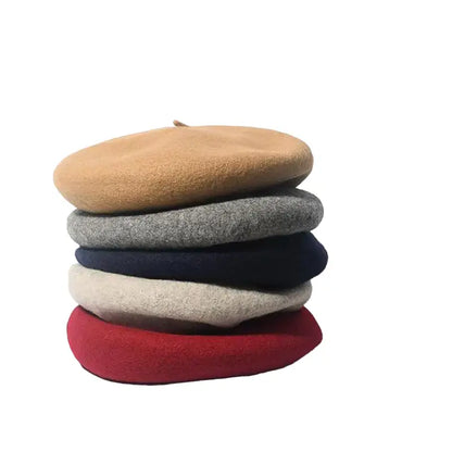 Renoir Knitted Wool Beret – Classic Soft French Style Hat