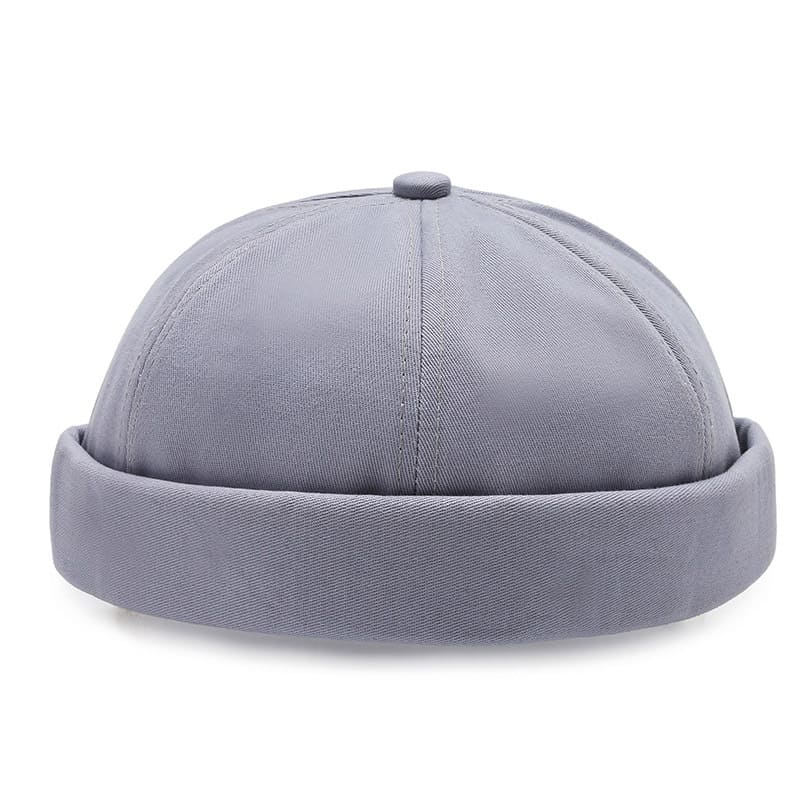Renton Classic Docker Cap – Plain Brimless Cotton Hat