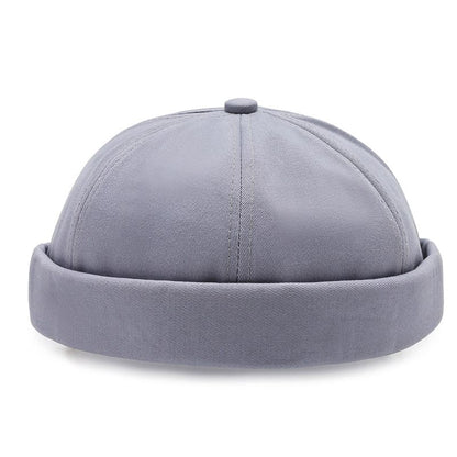 Renton Classic Docker Cap – Plain Brimless Cotton Hat
