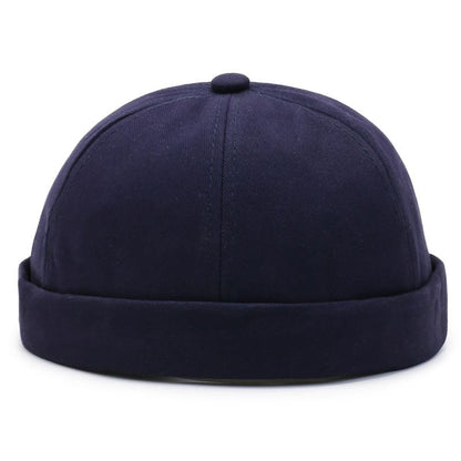 Renton Classic Docker Cap – Plain Brimless Cotton Hat