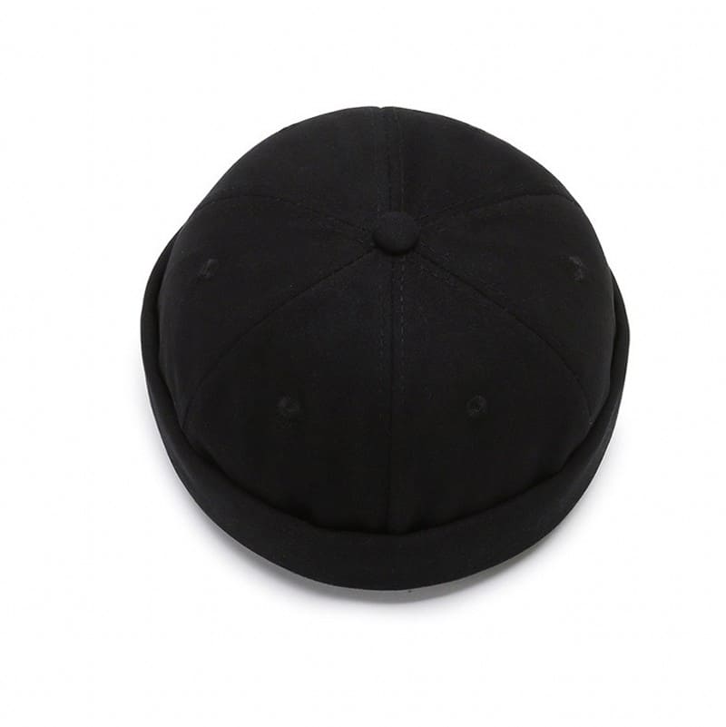 Renton Classic Docker Cap – Plain Brimless Cotton Hat