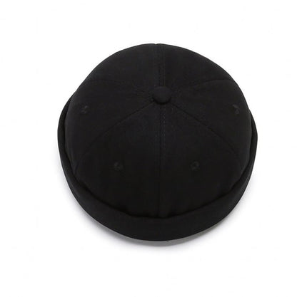 Renton Classic Docker Cap – Plain Brimless Cotton Hat