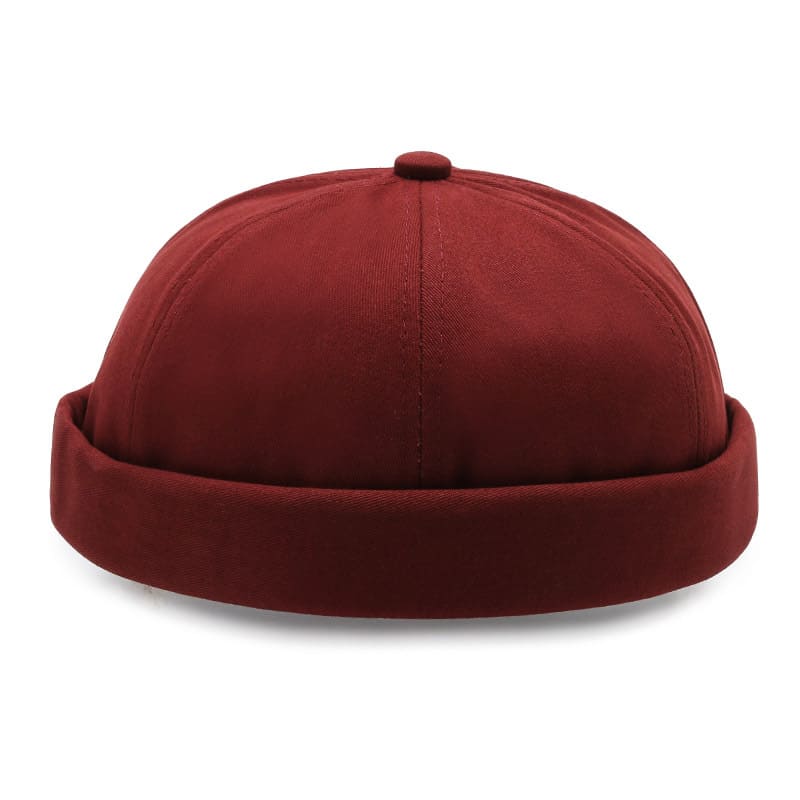 Renton Classic Docker Cap – Plain Brimless Cotton Hat