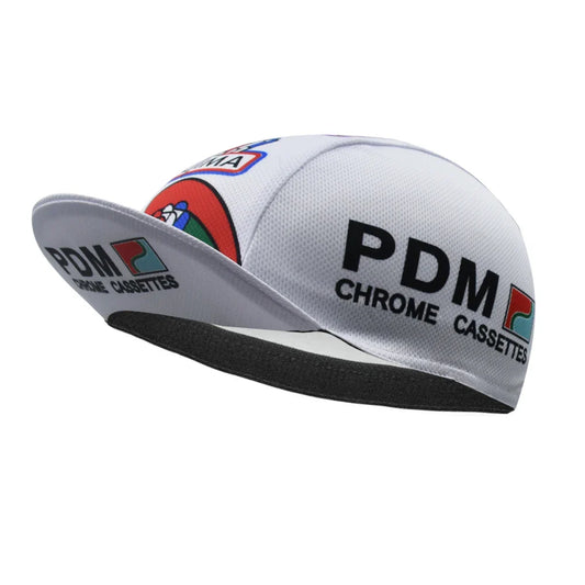 Retro PDM Chrome Cassettes Cycling Cap Lightweight Acrylic Vintage Style