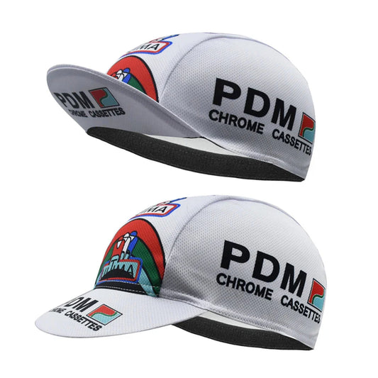 Retro PDM Chrome Cassettes Cycling Cap Lightweight Acrylic Vintage Style