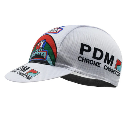 Retro PDM Chrome Cassettes Cycling Cap Lightweight Acrylic Vintage Style
