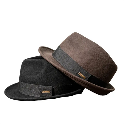 Ribot Wool Fedora Hat - Classic Fedora Silhouette With Warm Natural Wool Texture