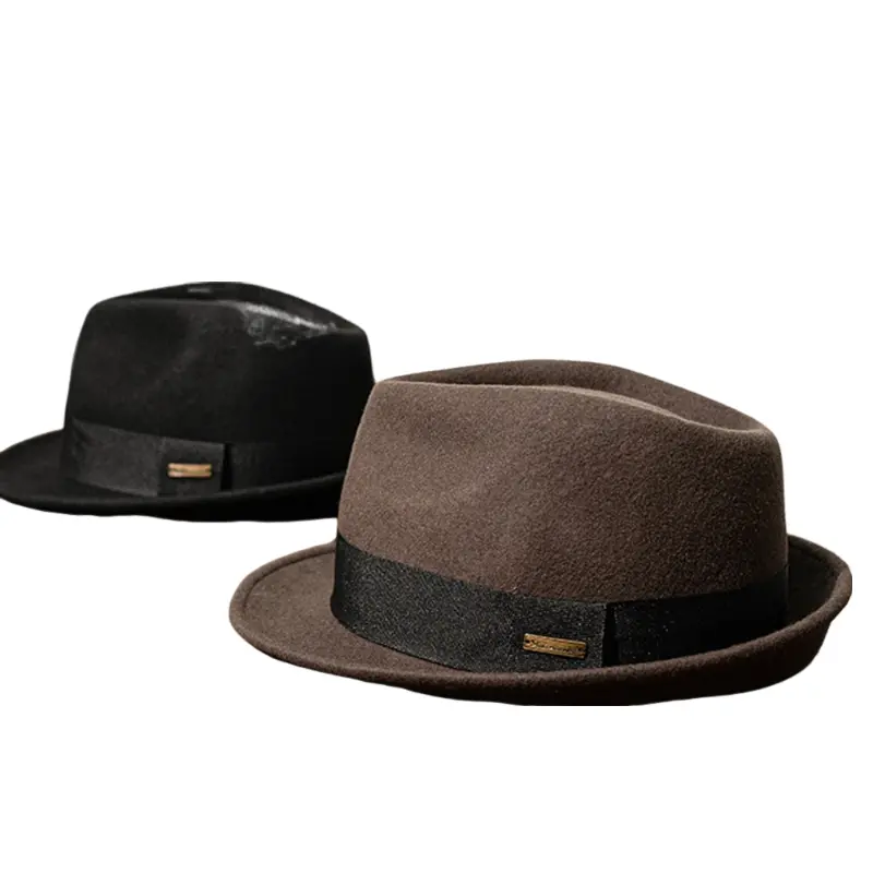 Ribot Wool Fedora Hat - Classic Fedora Silhouette With Warm Natural Wool Texture