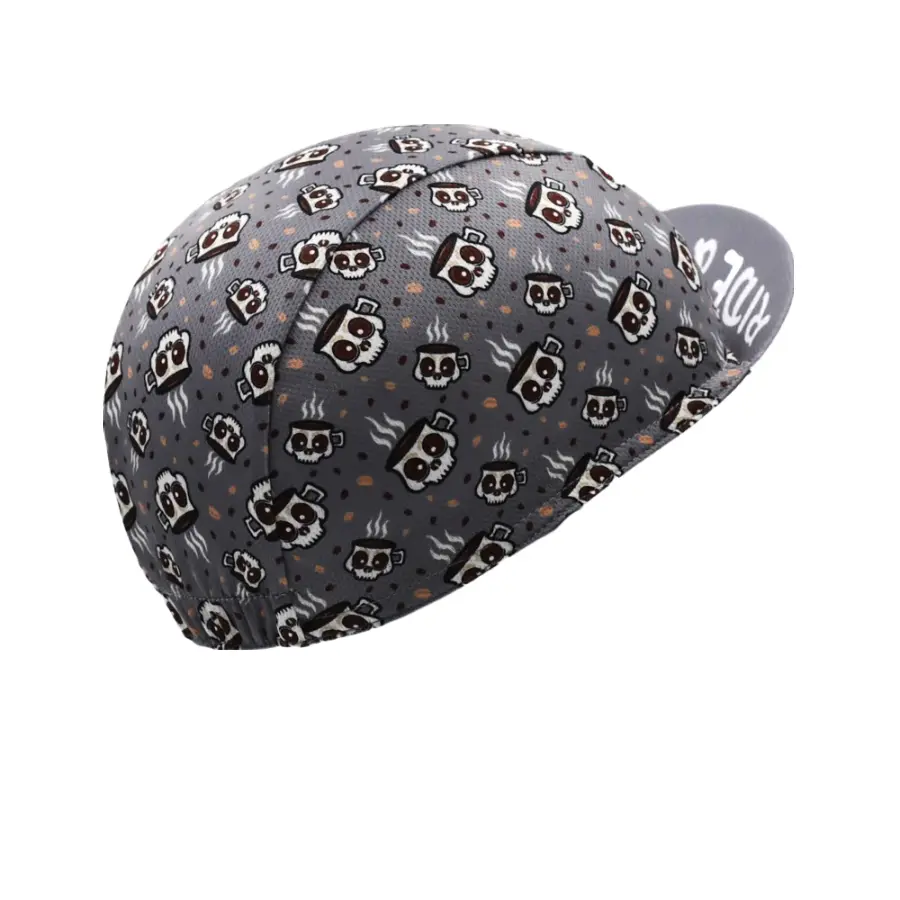 Ride And Coffee Classic Acrylic Cycling Cap Lightweight Breathable Style